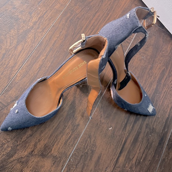 Shoe Republic LA Denim Heels - Picture 1 of 2